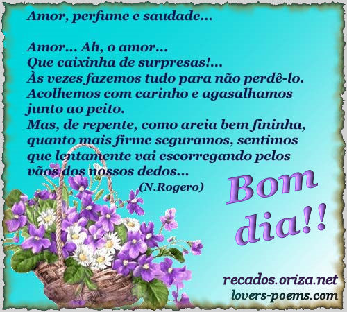 Bom dia!