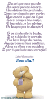 Bom dia e amizade