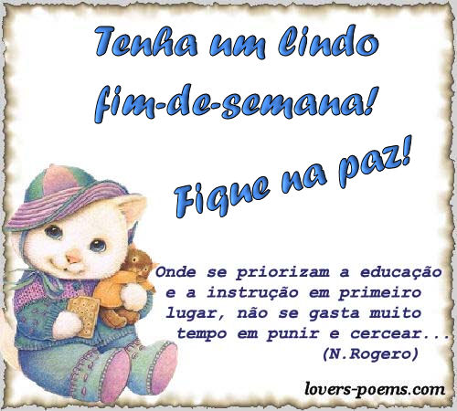 Bom fim de semana