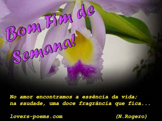 Bom fim de semana
