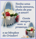 Boa semana!(imagem com brilho)