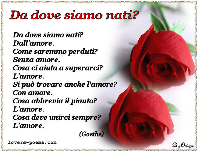 Poesia d'amore