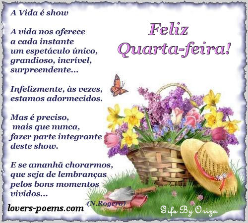 Feliz quarta-feira