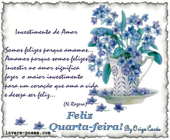 Feliz quarta-feira