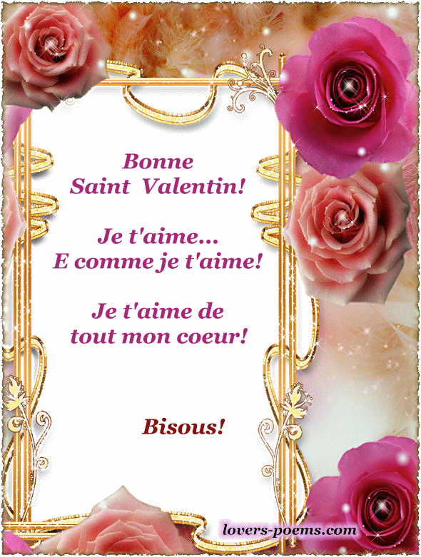 Je t'aime, mon amour...