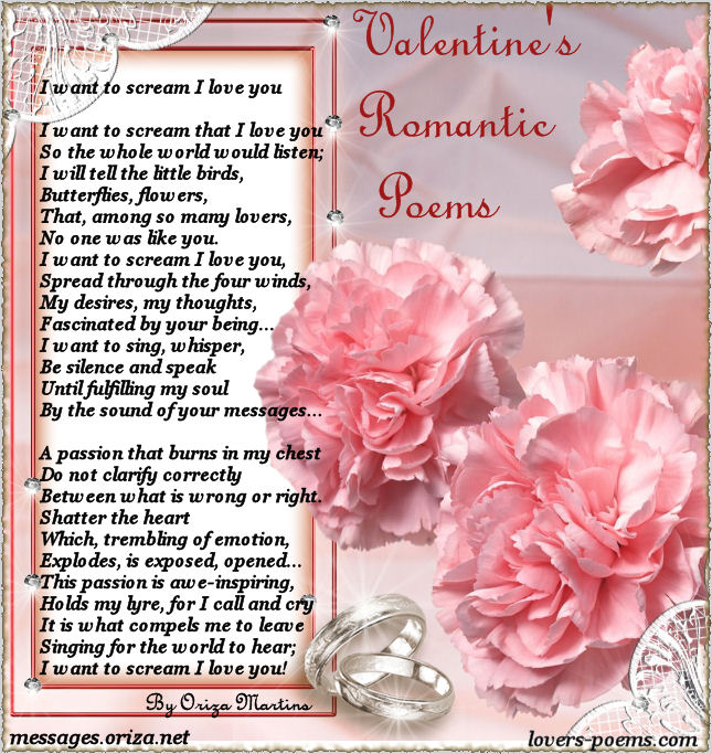 valentines love poems. Valentine Love Poem by Oriza